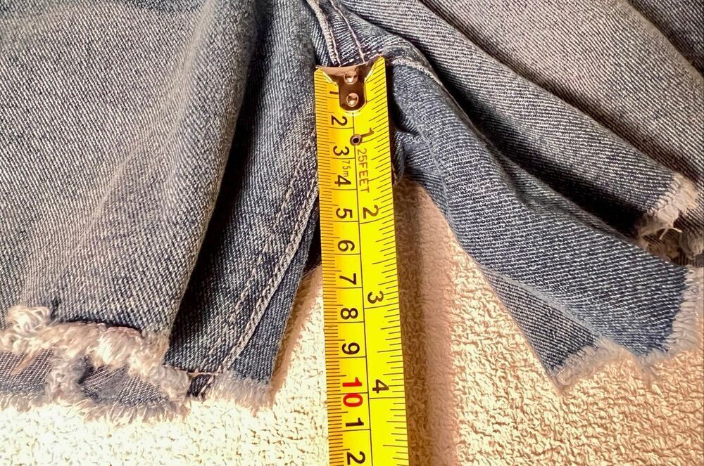 Juicy Western Short With Juicy in Pink Script Across Backside Medium Wash 8 NWT - Picture 13 of 16